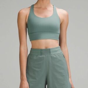 Lululemon Energy Longline Bra - Medium Forest
